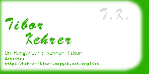 tibor kehrer business card